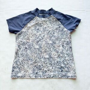 Athleta Girl Mock Neck Rashguard in Ice Storm size L 12Y